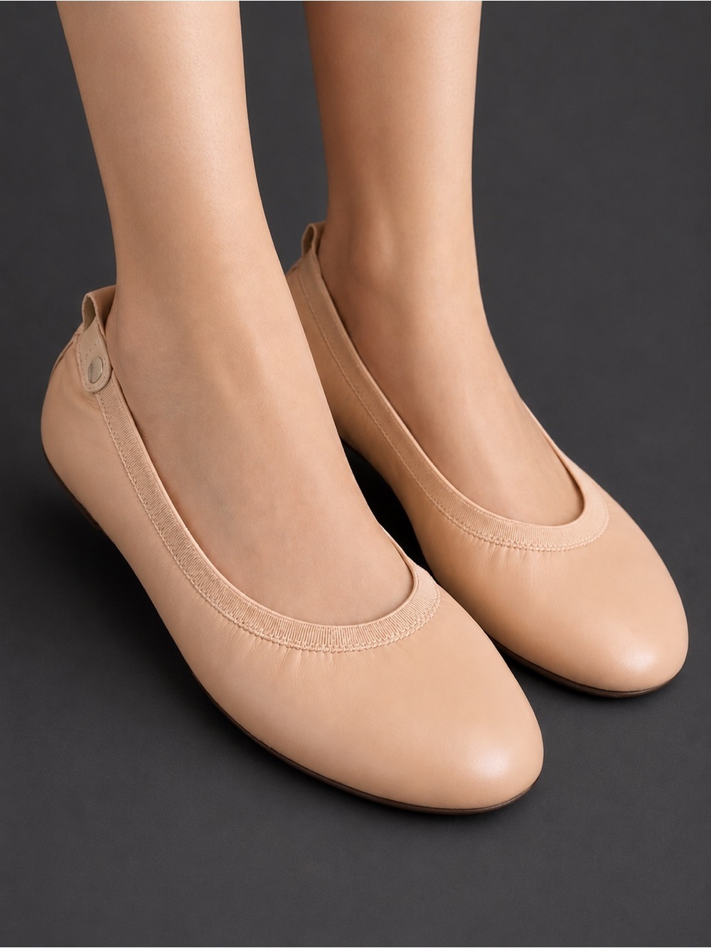 G.H. Bass & Co. Beige Ballet Flats